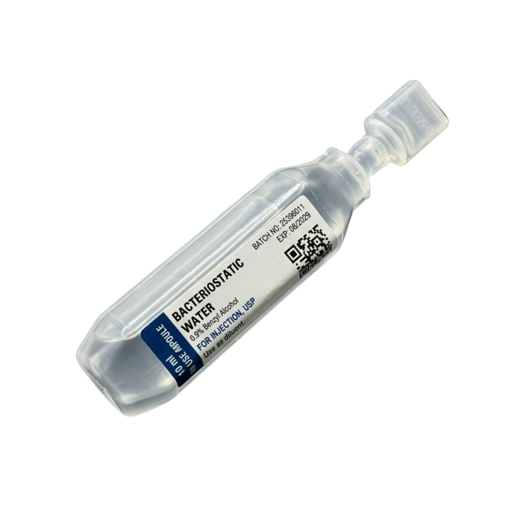Bacteriostatic Water (0.9% Benzyl Alcohol) 10ml Ampoule – LIFE.OS