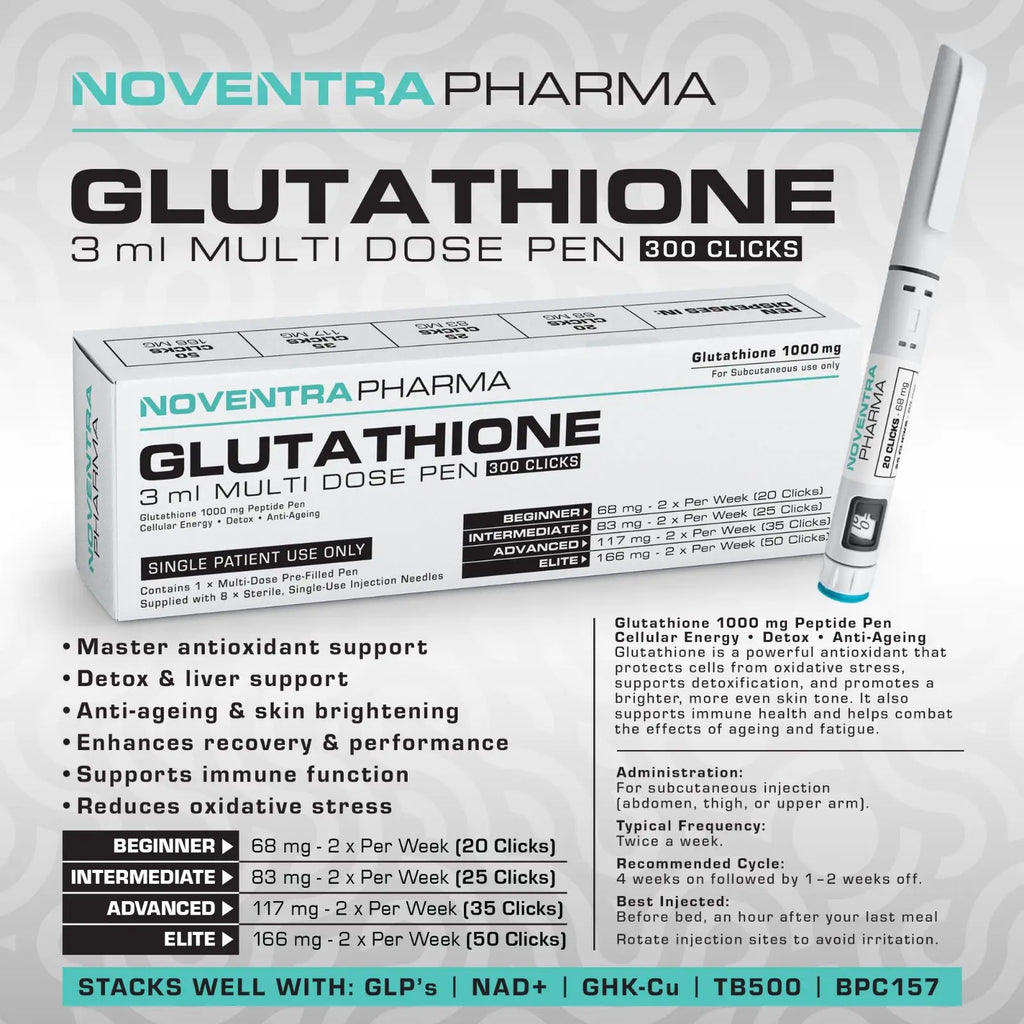 Glutathione 1000mg Pen - Noventra Pharma