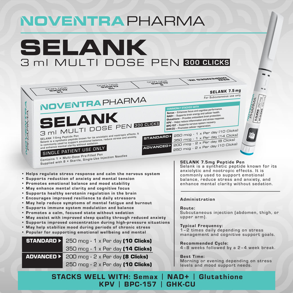 Selank 10mg Pen - Noventra Pharma