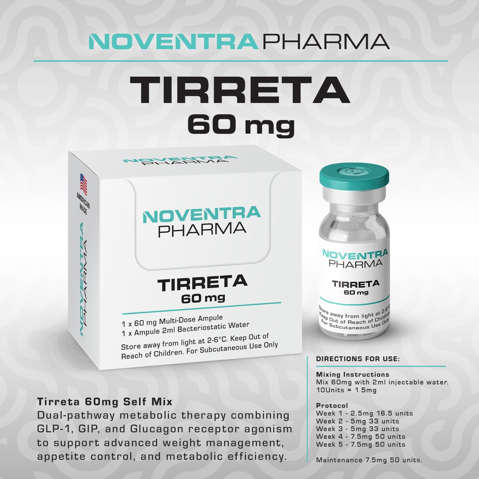 Tirreta 60mg Vial - NOVENTRA